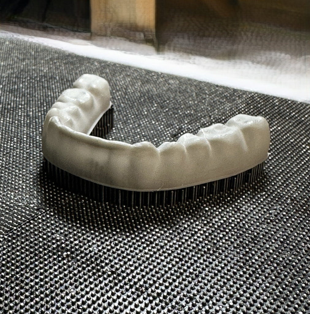 A 10x material reduction potential for teeth aligners